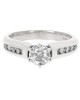Round Diamond Engagement Ring in White Gold